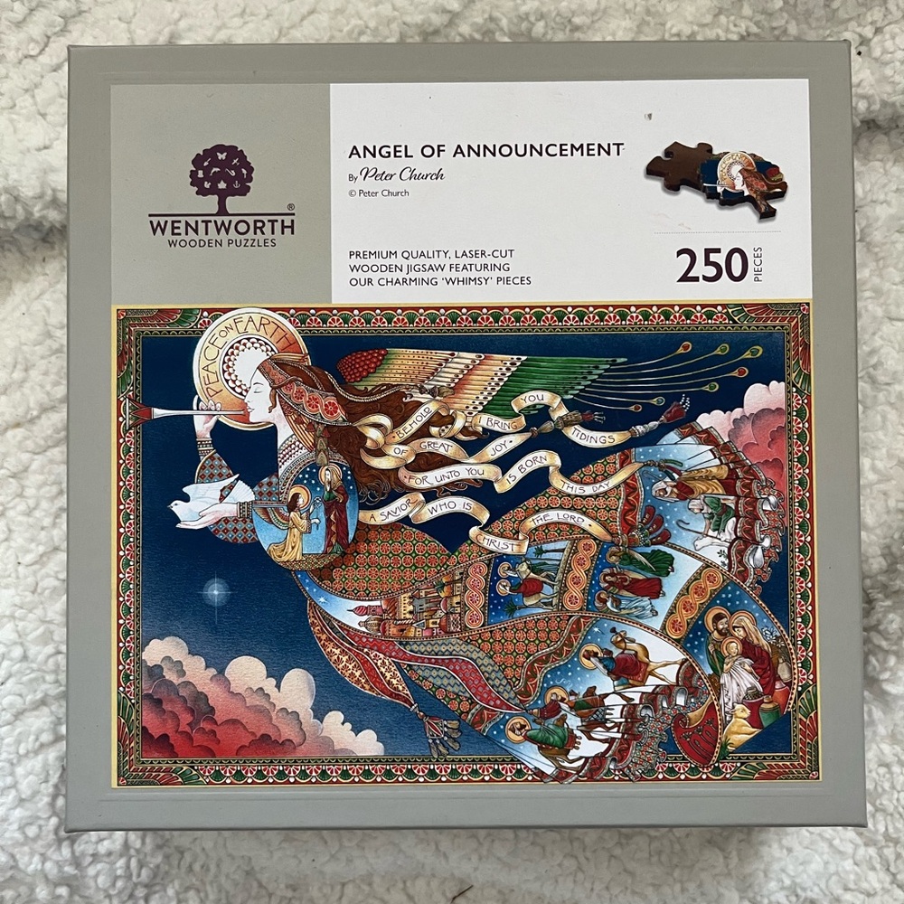 Wentworth "Angel of Announcement" 250-Piece Wooden Puzzle - Multicolor